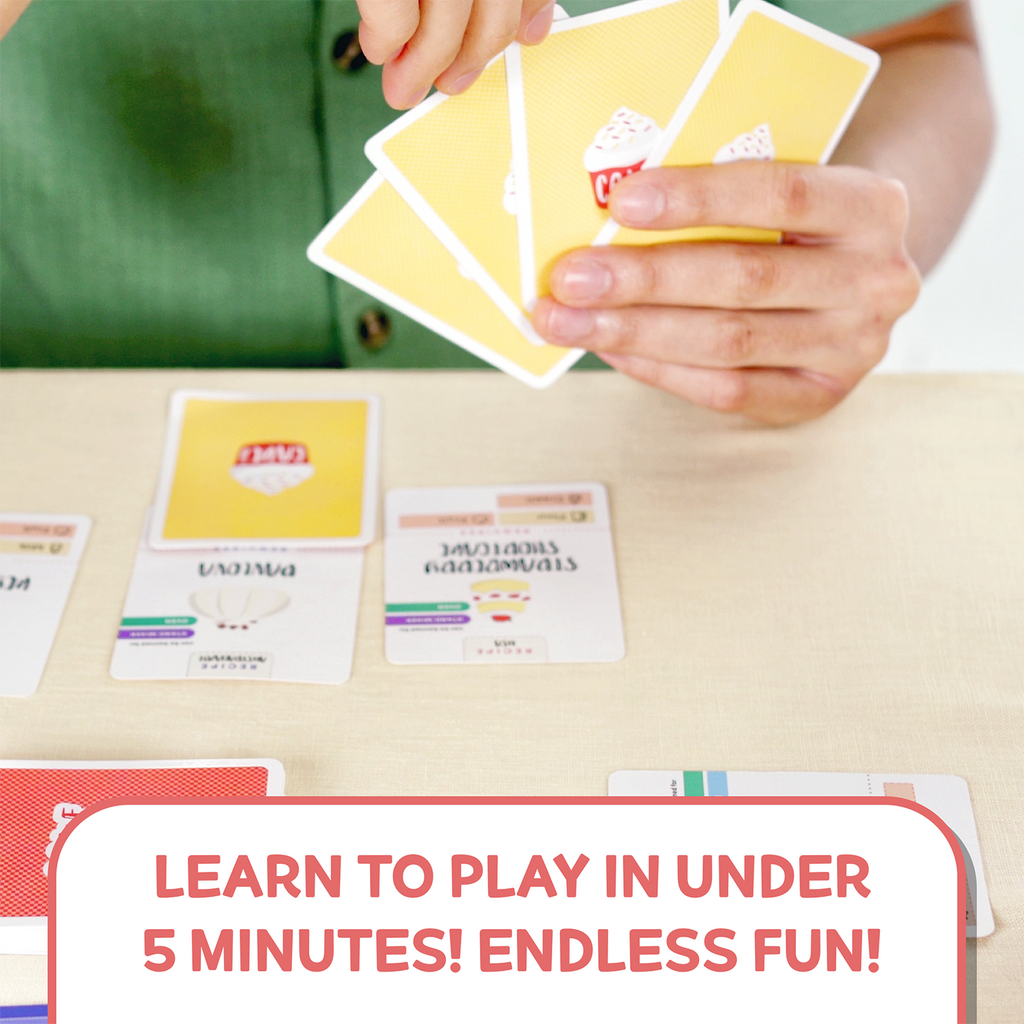Cake Auf! Card Game | Dessert-Themed Fun Family Card Game