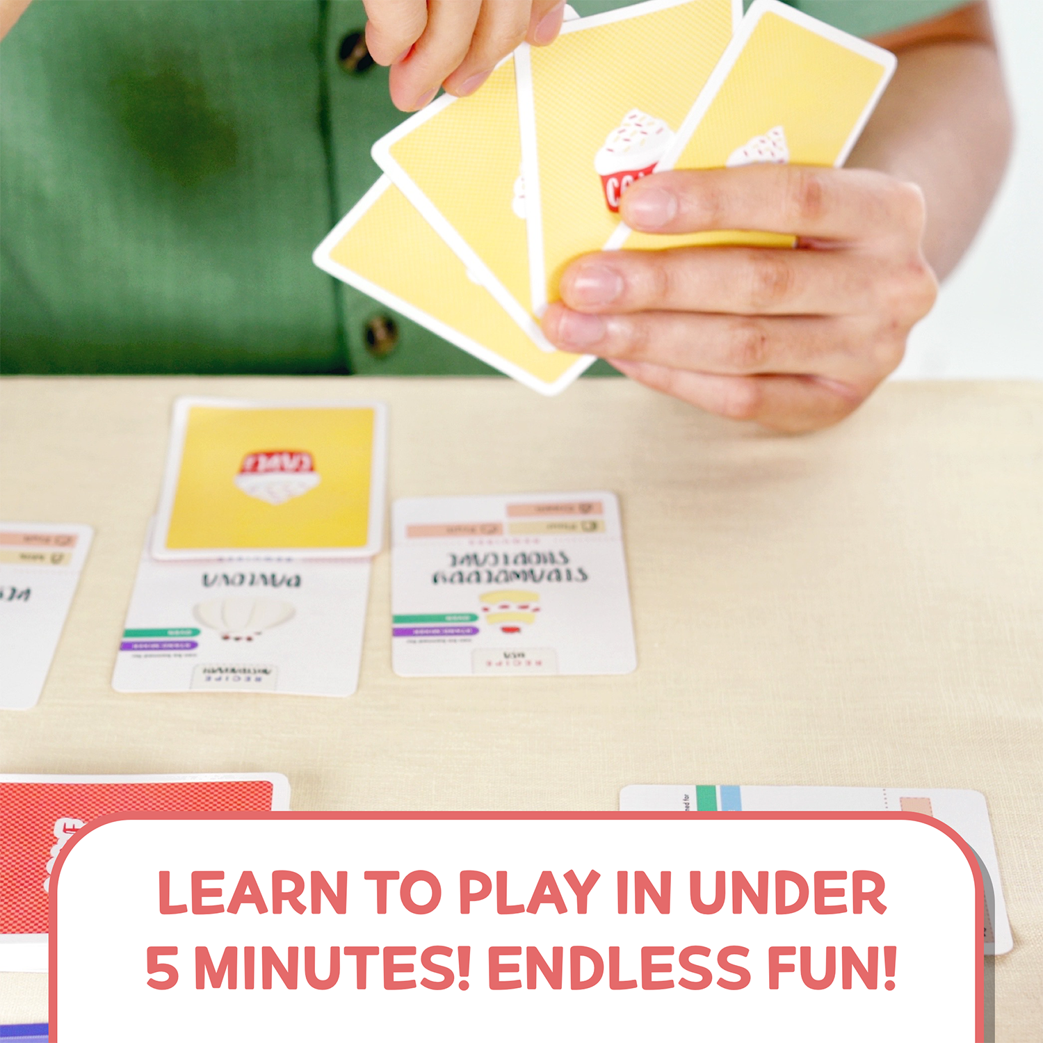 Cake Auf! Card Game | Dessert-Themed Fun Family Card Game